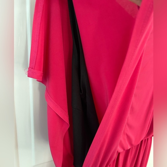 Valerie Bertinelli Pink Dolman Sleeve Sheath Dress Size 10 - Picture 8 of 10